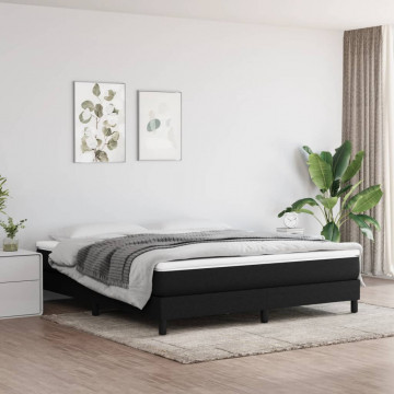 Saltea de pat cu arcuri, negru, 180x200x20 cm, textil - Img 1