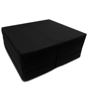 Saltea din spumă, pliabilă, 190 x 70 x 9 cm negru - Img 2