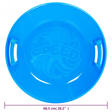 Sanie rotundă, albastru, 66,5 cm, PP - Img 4