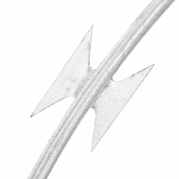 Sârmă cu lame, rolă sârmă elicoidală, 60 m, oțel galvanizat - Img 3