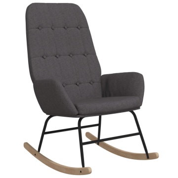 Scaun balansoar, gri închis, material textil - Img 2