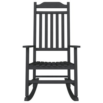scaun balansoar pentru grădină Negru 65x84x114 cm HDPE - Img 4