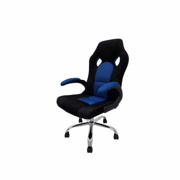 Scaun birou S-55, Albastru, 50x120x55 cm, Material Textil - Img 2