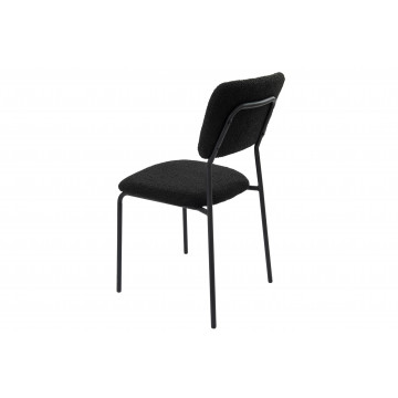 Scaun bucatarie, tapitat cu stofa, s-209, negru - Img 6