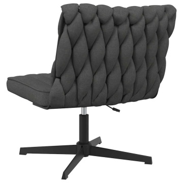 Scaun de birou pivotant, gri închis, material textil - Img 5