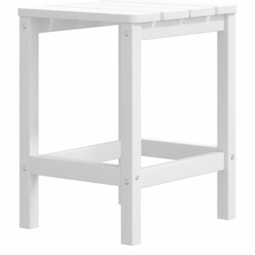Scaun de grădină Adirondack cu masă și taburet, alb, HDPE - Img 8