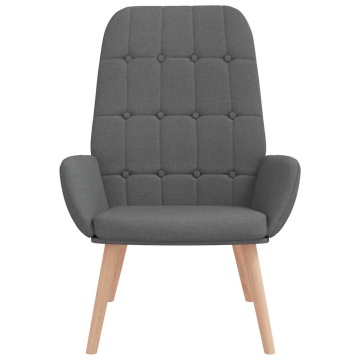 Scaun de relaxare, gri închis, material textil - Img 3