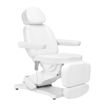 Scaun electric de frumusete SILLON CLASSIC, 3 motoare, alb - Img 1