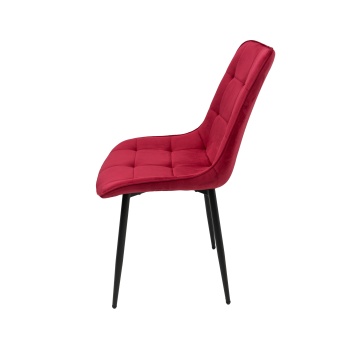 Scaun living HT2, stofa, rosu - Img 3