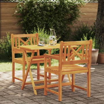 Scaune de grădină 2 buc 56x56x90 cm Lemn masiv de Acacia - Img 1