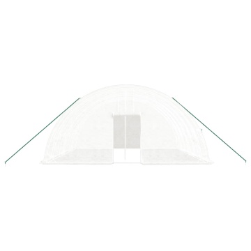 Seră cu cadru din oțel, alb, 36 m², 6x6x2,85 m - Img 4