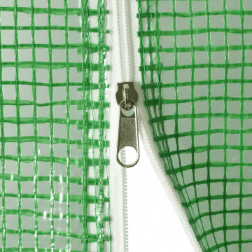 Seră cu cadru din oțel, verde, 10 m², 5x2x2,3 m - Img 6