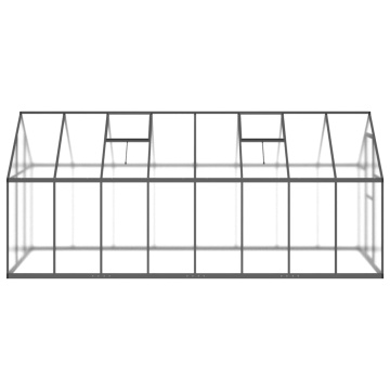 Sere cu cadru de bază, antracit, 445x169x195 cm, aluminiu - Img 4