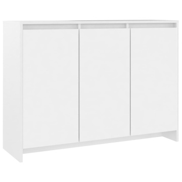 Servantă, alb, 102x33x75 cm, PAL - Img 2