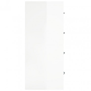 Servantă cu 4 sertare, alb extralucios, 60x30,5x71 cm - Img 8