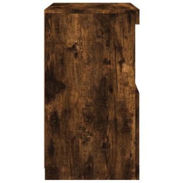Servantă cu lumini LED, stejar fumuriu, 41x37x67 cm - Img 7