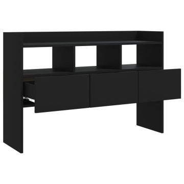 Servantă, negru, 105x30x70 cm, PAL - Img 8