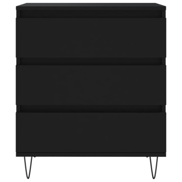 Servantă, negru, 60x35x70 cm, lemn prelucrat - Img 8