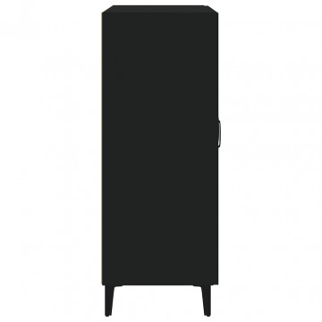 Servantă, negru, 69,5x34x90 cm, lemn prelucrat - Img 6