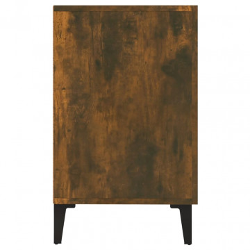 Servantă, stejar fumuriu, 100x36x60 cm, lemn compozit - Img 5
