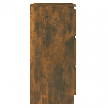 Servantă, stejar fumuriu, 60x35x76 cm, lemn prelucrat - Img 4