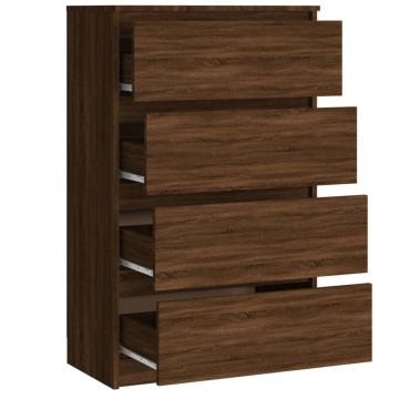Servantă, stejar maro, 60x35x98,5 cm, lemn prelucrat - Img 7