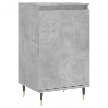 Servante, 2 buc., gri beton, 40x35x70 cm, lemn prelucrat - Img 8