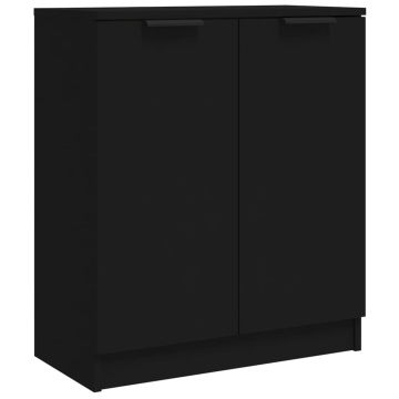 Servante, 2 buc., negru, 60x30x70 cm, lemn compozit - Img 3