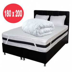 Set Avantaj saltea superortopedica Tulip 180x200x30 plus 2 perne 50 x70 plus Husa plus Pilota microfibra iarna 200x200 - Img 1
