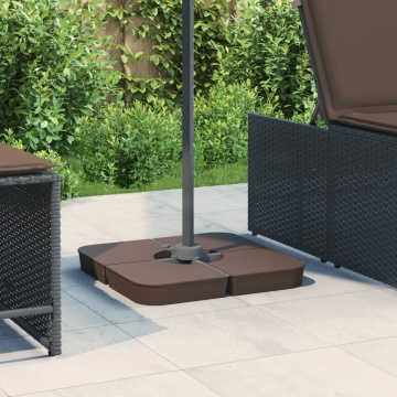 Set bază de umbrelă soare 4 piese pentru suport cruce 100 kg PP - Img 1