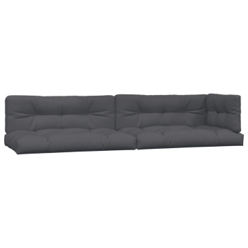 Set canapele grădină cu perne din paleți, 3 piese, lemn acacia - Img 3