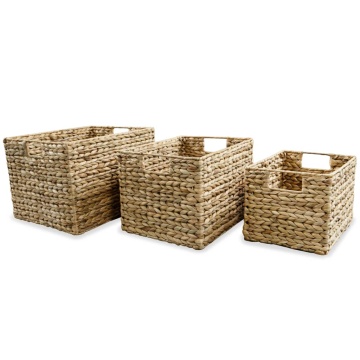 Set coșuri de depozitare, 3 buc, zambilă de apă - Img 1