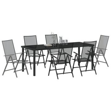 Set de Dining 7 Piese Antracit Oțel - Img 3