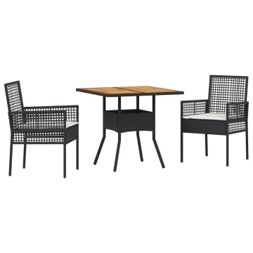 Set de Dining pentru Grădină cu Perne Gri din Ratan Poli - Img 2