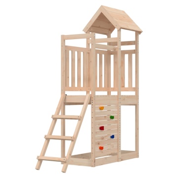 Set de joacă de exterior, 52,5x110,5x214 cm, lemn masiv de pin - Img 1