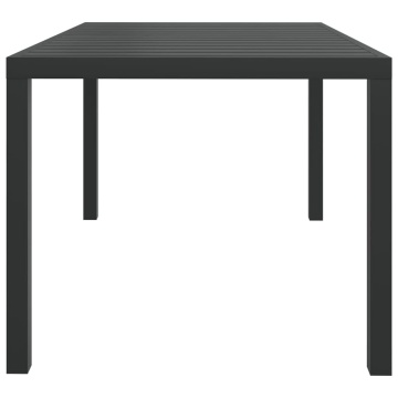 Set de masă pentru grădină cu perne, 5 piese, gri, poliratan - Img 7