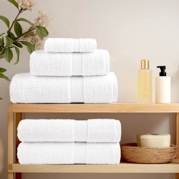 Set de prosoape premium SOLUND, 12 piese, alb, 600 g/m² - Img 3