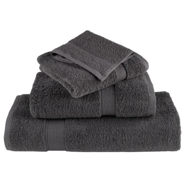 Set de prosoape premium SOLUND, 12 piese, antracit, 600 g/m² - Img 4