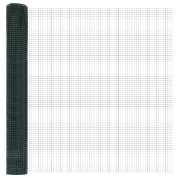 Set de Stâlpi de Gard Verde Set de 2 Verde Metal 10 x 1 m - Img 4