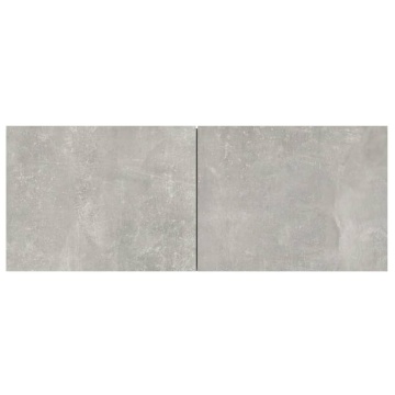 Set dulap TV, 4 piese, gri beton, lemn prelucrat - Img 5