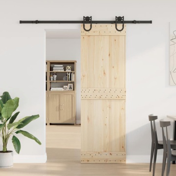 Set feronerie pentru uși glisante, negru, 200 cm, oțel - Img 3