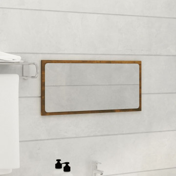 Set mobilier de baie, 2 piese, stejar fumuriu, lemn prelucrat - Img 4
