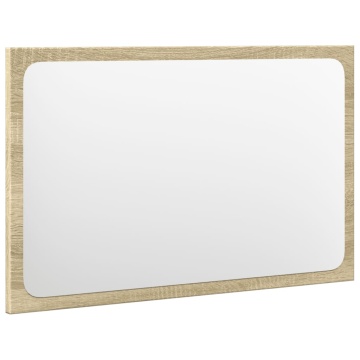 Set mobilier de baie, 4 piese, stejar sonoma, lemn prelucrat - Img 4