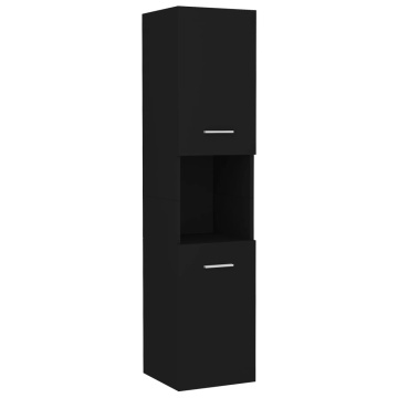 Set mobilier de baie, negru, lemn prelucrat - Img 4