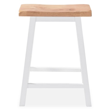 Set mobilier de bar, 3 piese, alb, MDF - Img 5