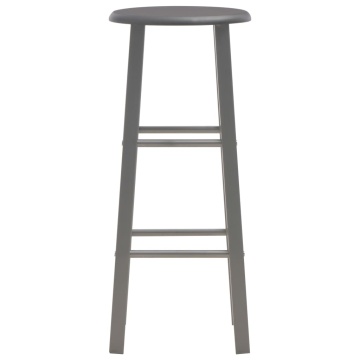 Set mobilier de bar, 3 piese, antracit, lemn și oțel - Img 6