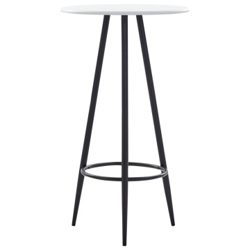 Set mobilier de bar, 3 piese, negru, plastic - Img 2