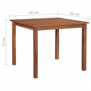 Set mobilier de exterior, 5 piese, negru și maro, poliratan - Img 5