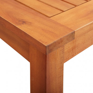 Set mobilier de exterior cu perne 3 piese, lemn masiv de acacia - Img 7