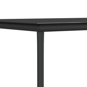 Set mobilier de grădină, 3 piese, negru, textilenă și oțel - Img 6